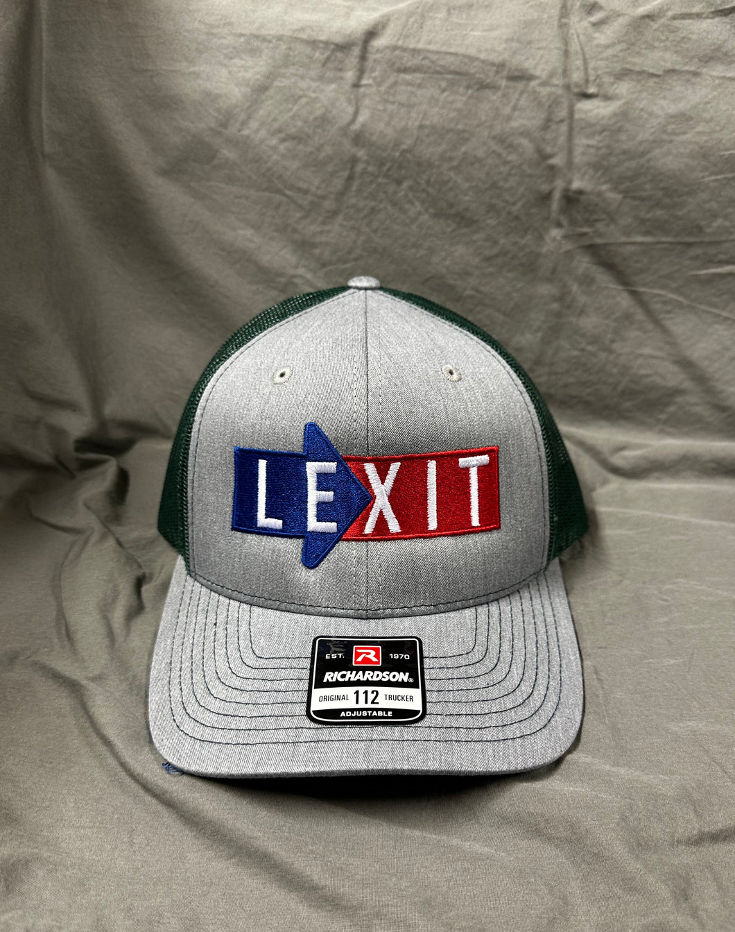 LX-13-11 Heather Gray Green Mesh 112 Trucker